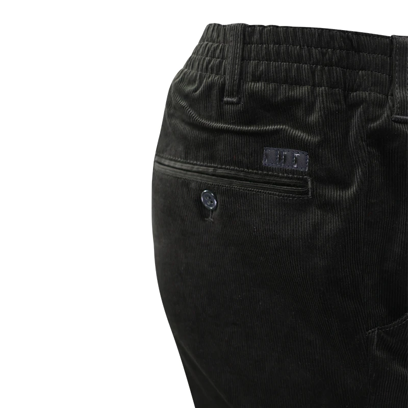 Piet Elastische Taille Ribbroek | Katoen Olijf | www.pietkoopmans.nl