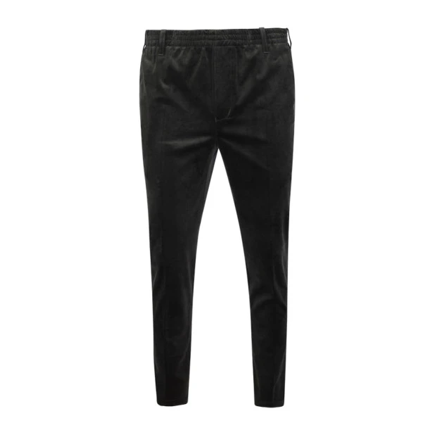 Piet Elastische Taille Ribbroek | Katoen Olijf | www.pietkoopmans.nl