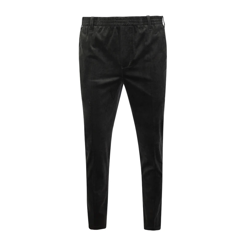 Piet Elastische Taille Ribbroek | Katoen Olijf | www.pietkoopmans.nl