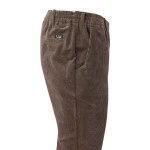 Elastische Taille Ribbroek | Katoen Taupe | www.pietkoopmans.nl