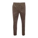 Elastische Taille Ribbroek | Katoen Taupe | www.pietkoopmans.nl