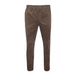 Elastische Taille Ribbroek | Katoen Taupe
