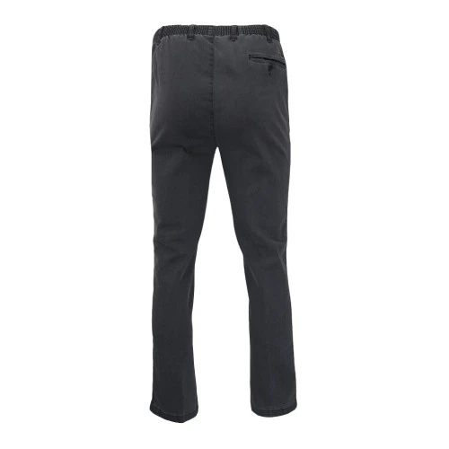 Jeans met elastische Taille | Grijs Rondom | www.pietkoopmans.nl