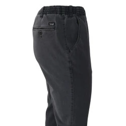 Jeans met elastische Taille | Grijs Rondom