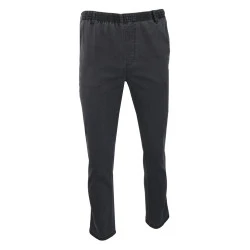 Jeans met elastische Taille | Grijs Rondom