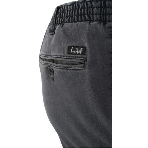 Jeans met elastische Taille | Grijs Rondom | www.pietkoopmans.nl