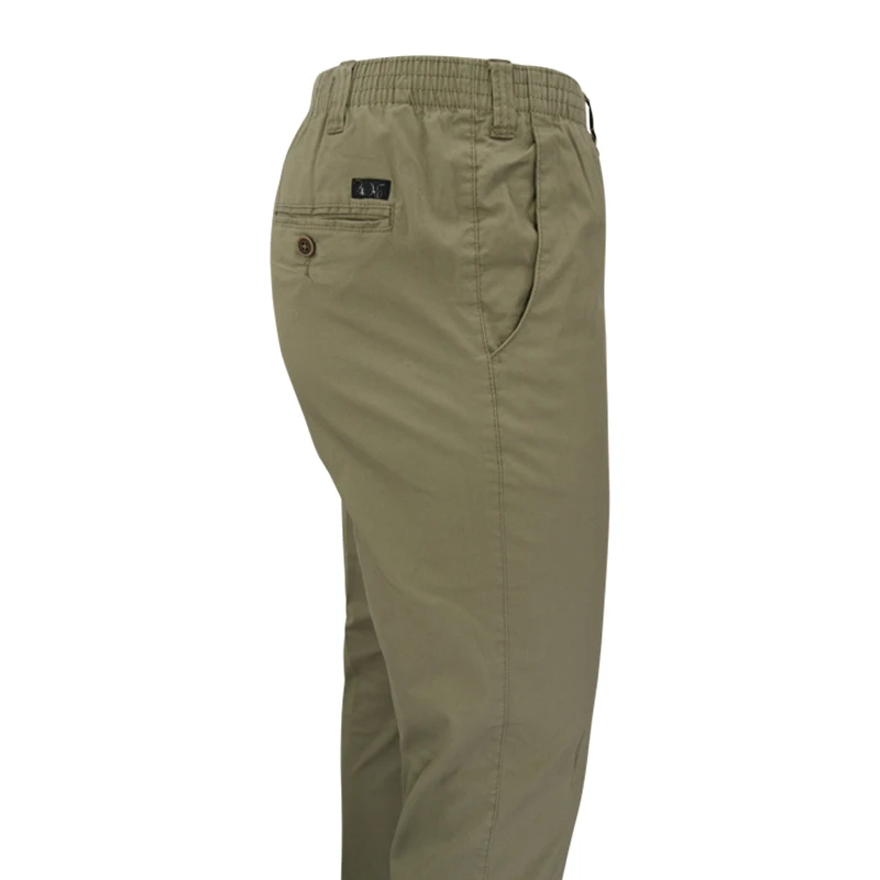 Piet Elastische Taille Broek | Kapelle Khaki | www.pietkoopmans.nl