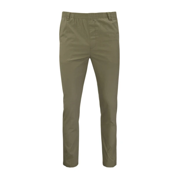 Piet Elastische Taille Broek | Kapelle Khaki | www.pietkoopmans.nl