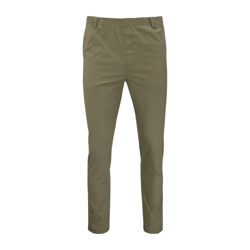 Piet Elastische Taille Broek | Kapelle Khaki | www.pietkoopmans.nl