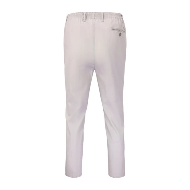 Piet Elastische Taille Zomer Broek | Domburg Grijs | www.pietkoopmans.nl