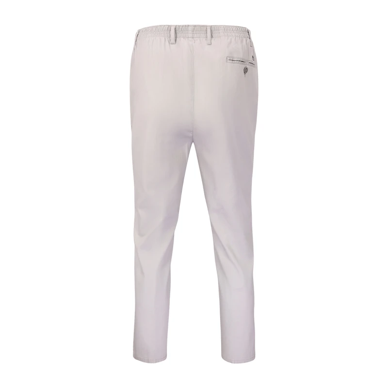 Piet Elastische Taille Zomer Broek | Domburg Grijs | www.pietkoopmans.nl