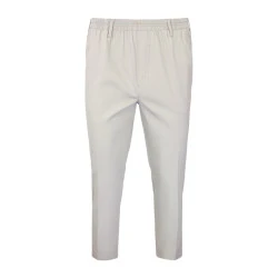 Piet Elastische Taille Zomer Broek | Domburg Grijs
