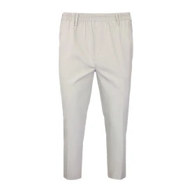Piet Elastische Taille Zomer Broek | Domburg Grijs