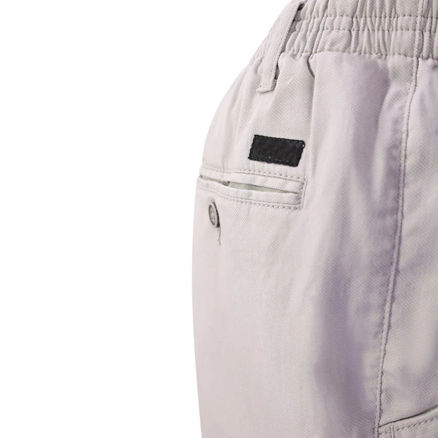 Piet Elastische Taille Zomer Broek | Domburg Grijs | www.pietkoopmans.nl