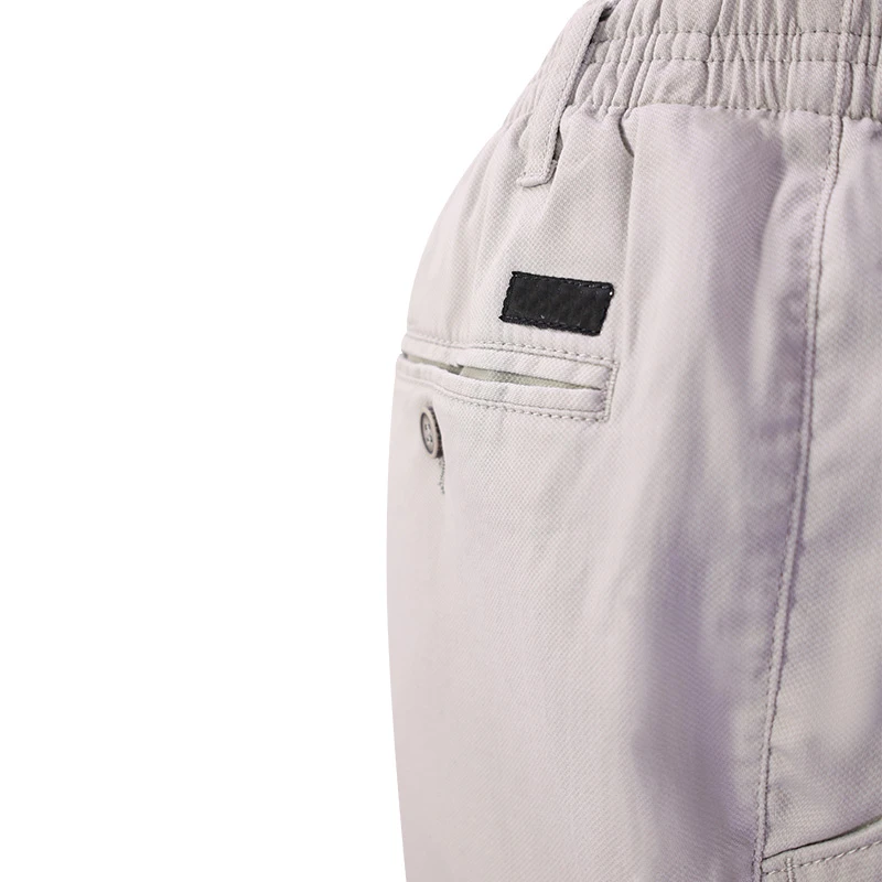 Piet Elastische Taille Zomer Broek | Domburg Grijs | www.pietkoopmans.nl