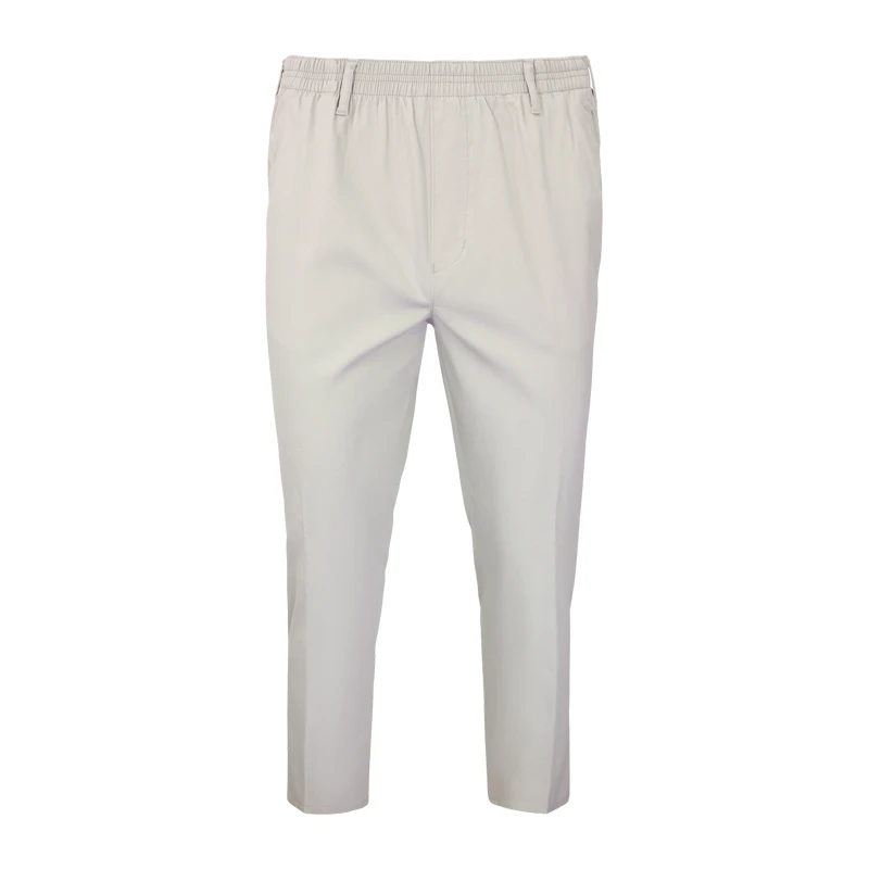 Piet Elastische Taille Zomer Broek | Domburg Grijs | www.pietkoopmans.nl
