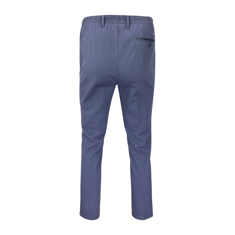 Piet Elastische Taille Zomer Broek | Domburg Indigo | www.pietkoopmans.nl