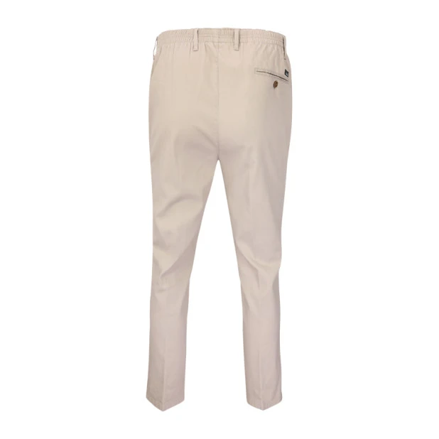 Piet Elastische Taille Zomer Broek | Domburg Beige | www.pietkoopmans.nl