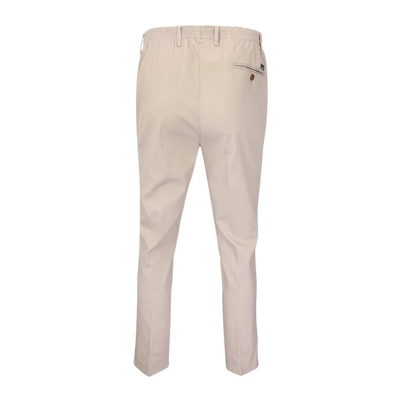 Piet Elastische Taille Zomer Broek | Domburg Beige | www.pietkoopmans.nl