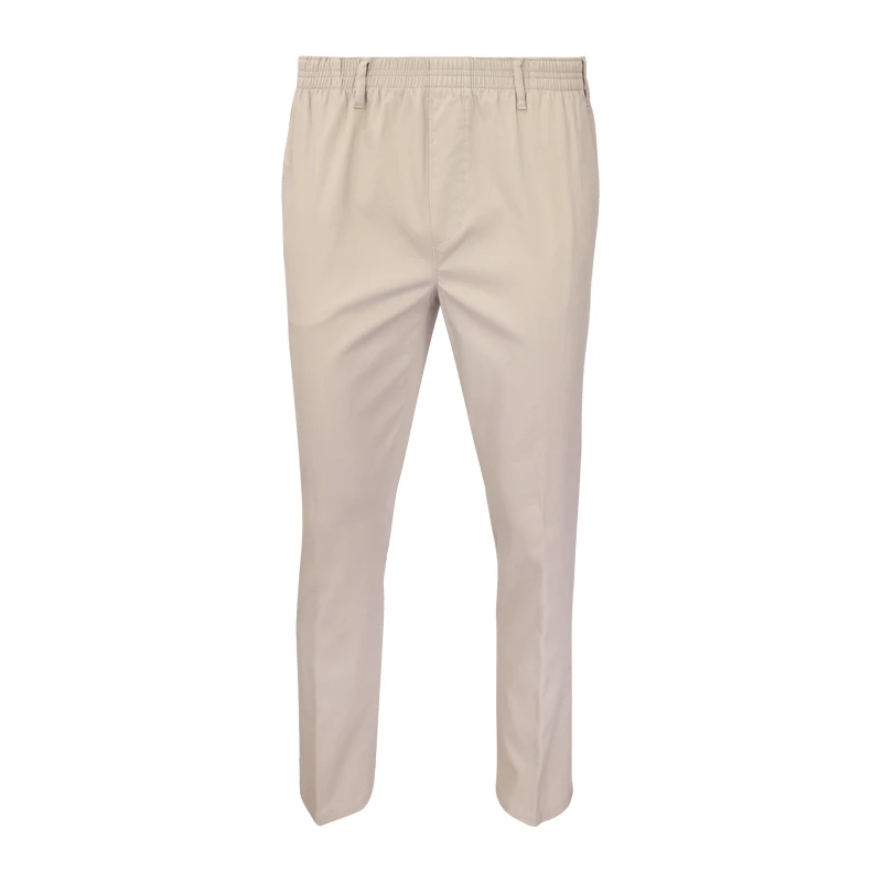 Piet Elastische Taille Zomer Broek | Domburg Beige | www.pietkoopmans.nl