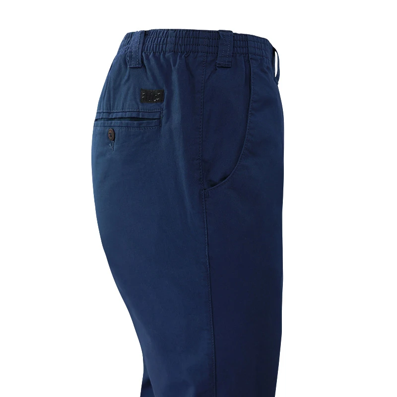 Piet Elastische Taille Broek | IJmuiden Blauw | www.pietkoopmans.nl