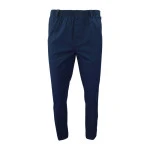 Piet Elastische Taille Broek | IJmuiden Blauw Lang | www.pietkoopmans.nl