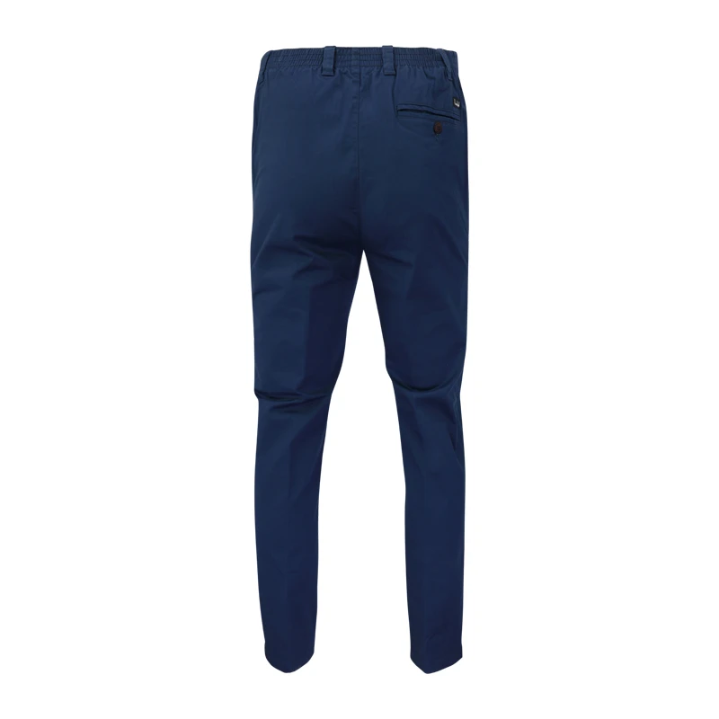Piet Elastische Taille Broek | IJmuiden Blauw | www.pietkoopmans.nl