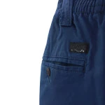 Piet Elastische Taille Broek | IJmuiden Blauw Lang | www.pietkoopmans.nl