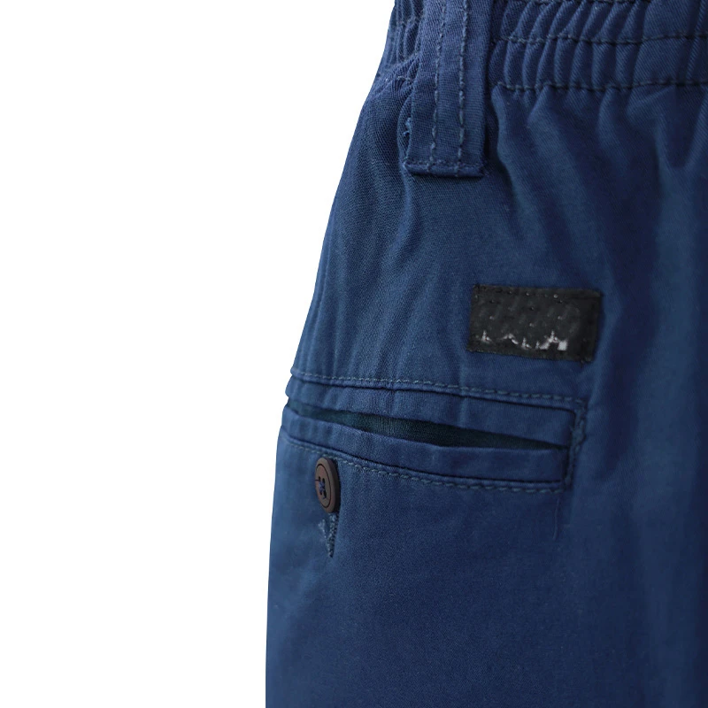 Piet Elastische Taille Broek | IJmuiden Blauw | www.pietkoopmans.nl