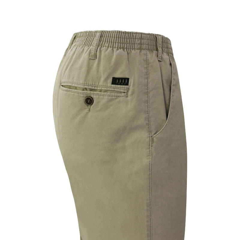 Piet Elastische Taille Broek | IJmuiden Lichtgroen | www.pietkoopmans.nl