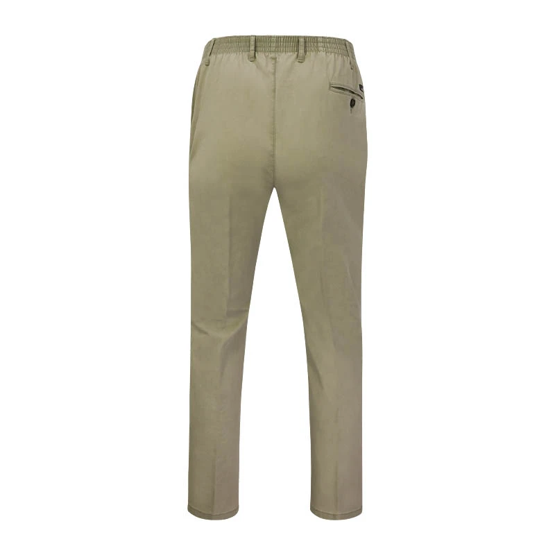 Piet Elastische Taille Broek | IJmuiden Lichtgroen | www.pietkoopmans.nl