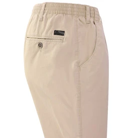 Piet Elastische Taille Broek | IJmuiden Beige