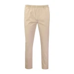 Piet Elastische Taille Broek | IJmuiden Beige Lang | www.pietkoopmans.nl