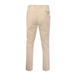 Piet Elastische Taille Broek | IJmuiden Beige Lang | www.pietkoopmans.nl