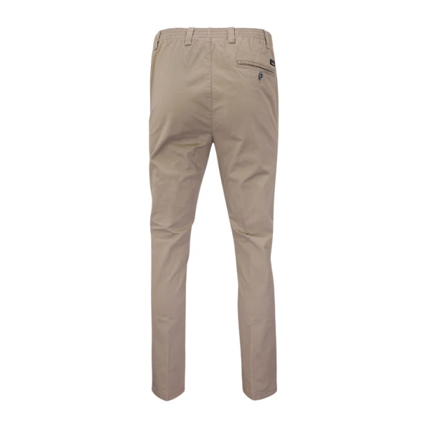 Piet Elastische Taille Broek | IJmuiden Camel | www.pietkoopmans.nl