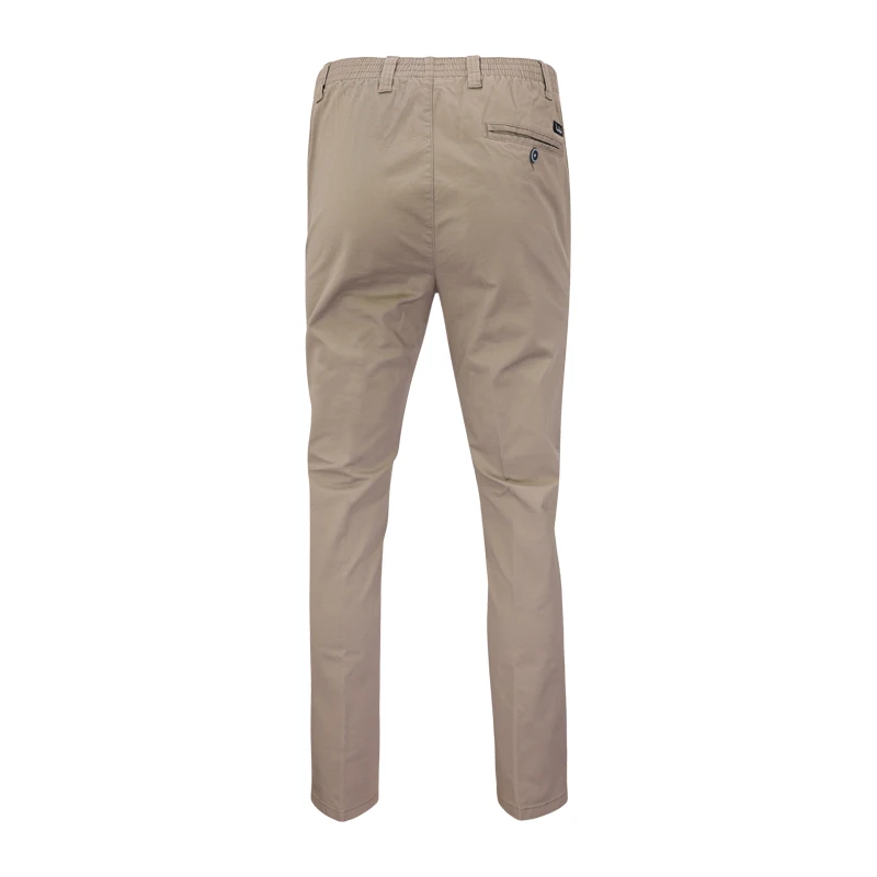 Piet Elastische Taille Broek | IJmuiden Camel | www.pietkoopmans.nl