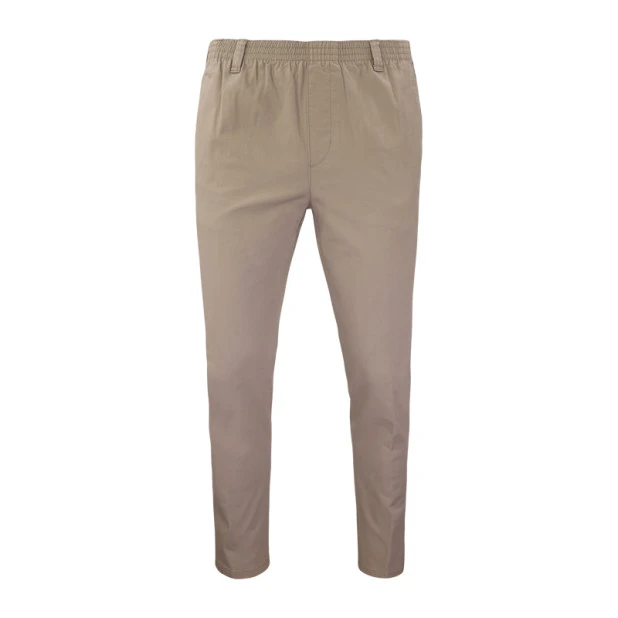 Piet Elastische Taille Broek | IJmuiden Camel | www.pietkoopmans.nl