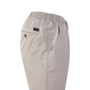 Piet Elastische Taille Broek | IJmuiden Lichtgrijs