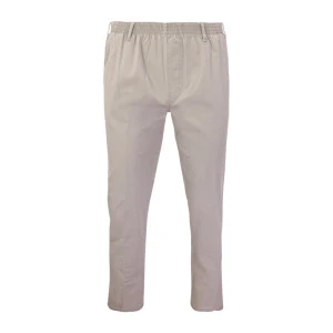 Piet Elastische Taille Broek | IJmuiden Lichtgrijs Lang