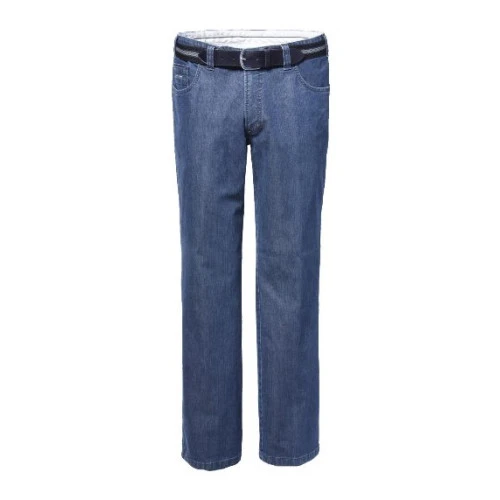 Luigi Morini 5 Pocket Stretch Jeans | Licht denim | www.pietkoopmans.nl