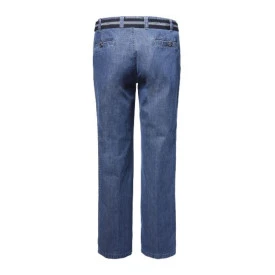 Luigi Morini 5 Pocket Stretch Jeans | Licht denim