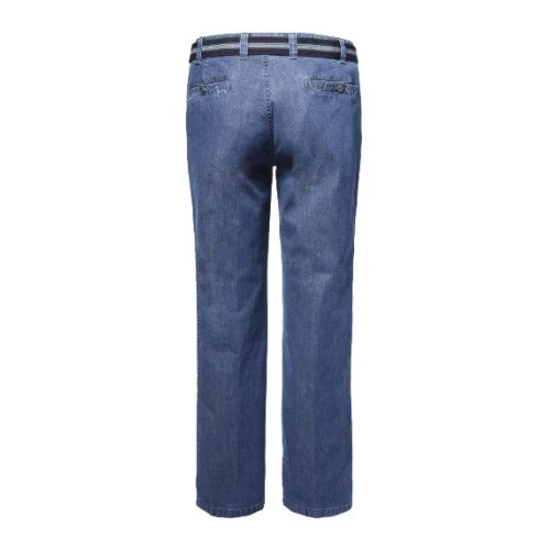 Luigi Morini 5 Pocket Stretch Jeans | Licht denim | www.pietkoopmans.nl