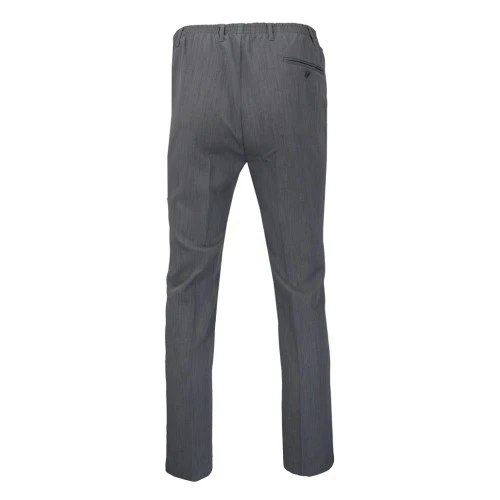 Elastische taille Pantalon | Licht grijs  | www.pietkoopmans.nl