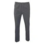 Elastische taille Pantalon | Licht grijs  | www.pietkoopmans.nl