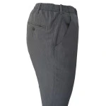 Elastische taille Pantalon | Licht grijs  | www.pietkoopmans.nl