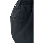 Elastische taille Pantalon| Blauw  | www.pietkoopmans.nl