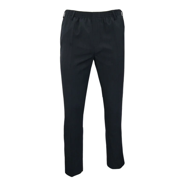 Elastische taille Pantalon| Blauw  | www.pietkoopmans.nl