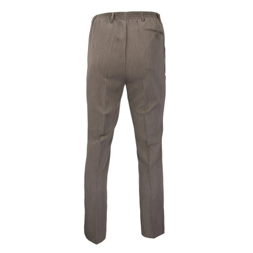 Elastische taille Pantalon | Camel  | www.pietkoopmans.nl