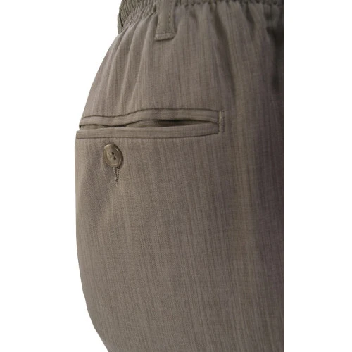 Elastische taille Pantalon | Camel  | www.pietkoopmans.nl