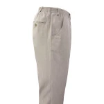 Elastische taille Pantalon | Zand | www.pietkoopmans.nl